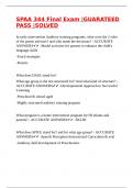 SPAA 344 Final Exam &vert;GUARATEED PASS &vert;SOLVED