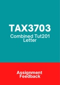 TAX3703 - Combined Tut201 Letters (2016-2021)