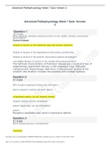 NR 507 Week 7 Quiz &ndash; Advanced Pathophysiology Version 2