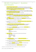NR 601 FINAL EXAM 2 &ndash; QUESTION AND ANSWERS &dollar;45&period;00