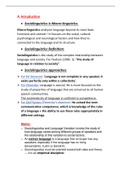 glossary of sociolinguistics