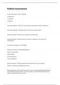 Patient Assessment Exam Questions