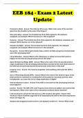 EEB 184 - Exam 2 Latest Update 