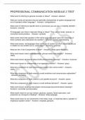 PROFESSIONAL COMMUNICATION MODULE 2 TEST 