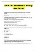 EEB 184 Midterm 2 Study Set Exam 