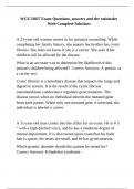 WGU D027 &colon; - Western Governors University WGU D027 Exam Questions&comma; answers and the rationales With Complete Solutions