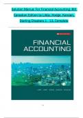 Solution Manual For Financial Accounting&comma; 8th Canadian Edition 2024&comma; by Libby&comma; Hodge&comma; Verified Chapters 1 - 13&comma; Complete 
