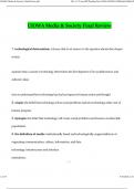 IOWA Media & Society Final Review Questions Latest 2024 Actual Questions and Verified Answers &lpar;2024 &sol; 2025&rpar; A&plus; Grade 100&percnt; Guarantee Verified by Experts