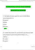 Texas DPS TCOLE Exam Latest 2024 Actual Questions and Verified Answers &lpar;2024 &sol; 2025&rpar; A&plus; Grade 100&percnt; Guarantee Verified by Experts