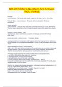 NR 576 Midterm Questions And Answers 100&percnt; Verified&period;