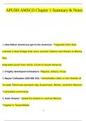 APUSH AMSCO Chapter 1 Summary & Notes Questions And Answers Latest 2024&sol; 2025 Graded A&plus; &vert; 100&percnt; Verified&excl;&excl;