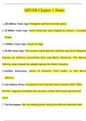 APUSH Chapter 1 Notes Questions And Answers Latest 2024&sol; 2025 Graded A&plus; &vert; 100&percnt; Verified&excl;&excl;