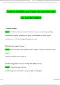 Zendesk Administrator Exam- Section 6 Security and Data Persistence Latest 2024 Actual Questions and Verified Answers &lpar;2024 &sol; 2025&rpar; A&plus; Grade 100&percnt; Guarantee Verified by Experts