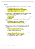  NR 325 Neuro Exam Practice Questions and Answers.