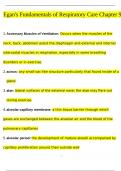 Egan-s Fundamentals of Respiratory Care Chapter 9 Questions And Answers Latest 2024&sol; 2025 Graded A&plus; &vert; 100&percnt; Verified&excl;&excl;