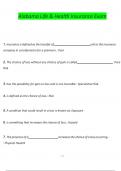 Alabama Life & Health Insurance Exam Questions and Verified Answers &lpar;2024 &sol; 2025&rpar;&comma; 100&percnt; Guarantee Pass