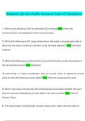 Alabama Life and Health Insurance Exam FX Simulation Questions and Verified Answers &lpar;2024 &sol; 2025&rpar;&comma; 100&percnt; Guarantee Pass
