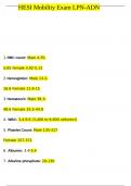 HESI Mobility Exam LPN ADN Questions And Answers Latest 2024&sol; 2025 Graded A&plus; &vert; 100&percnt; Verified&excl;&excl;