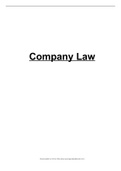 LML4806 Company Law summary 2021