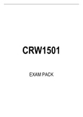 CRW1501 EXAM PACK 2021
