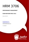 HRM3706  EXAM REVISION PACK