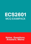 ECS2601 - MCQ Exam PACK (2022)