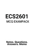 ECS2601 - MCQ Test Bank (2022)