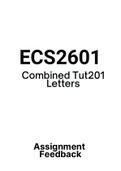 ECS2601 - Tutorial Letters 201 (Merged) (2018-2021) (Questions&Answers)