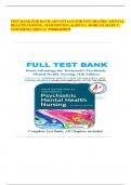 Test Bank for Davis Advantage for Townsend's Psychiatric Mental Health Nursing&comma; 11th Edition by Karyn I&period; Morgan All Chapters included LATEST UPDATER&vert;COMPLETE SOLUTION&vert;GRADE A&plus;&period;