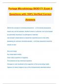 Portage Microbiology BIOD171 Exam 5 Questions with 100&percnt; Verified Correct Answers