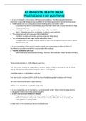 ATI RN MENTAL HEALTH ONLINE PRACTICE 2016 B (60 QUESTIONS)