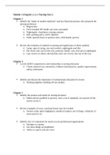 NUR2058 Dimensions of Nursing Practice Final Exam STUDY GUIDE