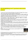 USA Weightlifting Level 1 questions with correct answers&period;