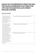 NGN&rpar;ATI RN COMPREHENSIVE PREDICTOR 2024 TEST BANK&sol;COMPREHENSIVE RN PREDICTOR WITH NGN 130 QUESTIONS AND CORRECT DETAILED ANSWERS