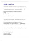 BSACs Exam Prep  Latest 2024&sol;2025 Updated Questions and Answers Guaranteed 100&percnt; Success&period;
