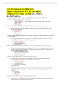 ATI RN MEDSURG 2020&sol;2021 PROCTORED EXAM- LATEST 100&percnt; CORRECT STUDY GUIDE&period;Q&dollar;A WITH RATIONALES&period;