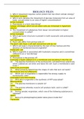 BIOLOGY FILES&vert;  VERIFIED SOLUTION 
