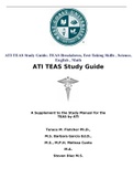ATI TEAS Study Guide&semi; TEAS Breakdown&comma; Test-Taking Skills &comma; Science&comma; English &comma; Math