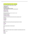 ATI TEAS PRACTICE TEST&colon; SCIENCE