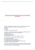 ADVANCED PATHOPHYSIOLOGY 530 - EXAM 3 WITH COMPLETE SOLUTIONS&period;