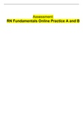 RN Fundamentals Online Practice A and B.