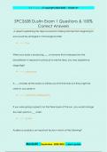 SPC2608 Dustin Exam 1 Questions & 100&percnt;  Correct Answers