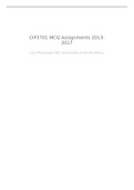 CIP3701 MCQ Assignments 2013-2017 EXAM PREP SEMESTER 2