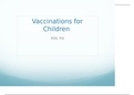 NR 500 500 - Area of Interest Power point (Vaccinations for  Children )