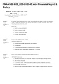 FNAN 522 Module 1 Homework- Finance Wk 1