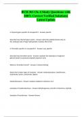 BCH 361 Ch&period; 6 Study Questions with 100&percnt; Correct Verified Solutions&vert; Latest Update