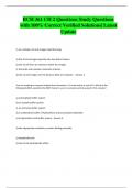 BCH 361 CH 2 Questions Study Questions with 100&percnt; Correct Verified Solutions&vert; Latest Update
