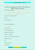 UIowa management Exam 2 Questions &  100&percnt; Correct Answers