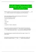 BCH 361 Chapter 18 Questions Study Questions with 100&percnt; Correct Verified Solutions&vert; Latest Update