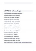 ASVAB Word Knowledge Exam Questions and Answers 2024&lpar; A&plus; GRADED 100&percnt; VERIFIED&rpar;&period;